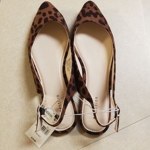 Animal print flats